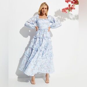 NWOT Needle & Thread Summer Blossom Milkmaid Maxi Dress Size 8 US